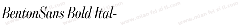 BentonSans Bold Ital字体转换